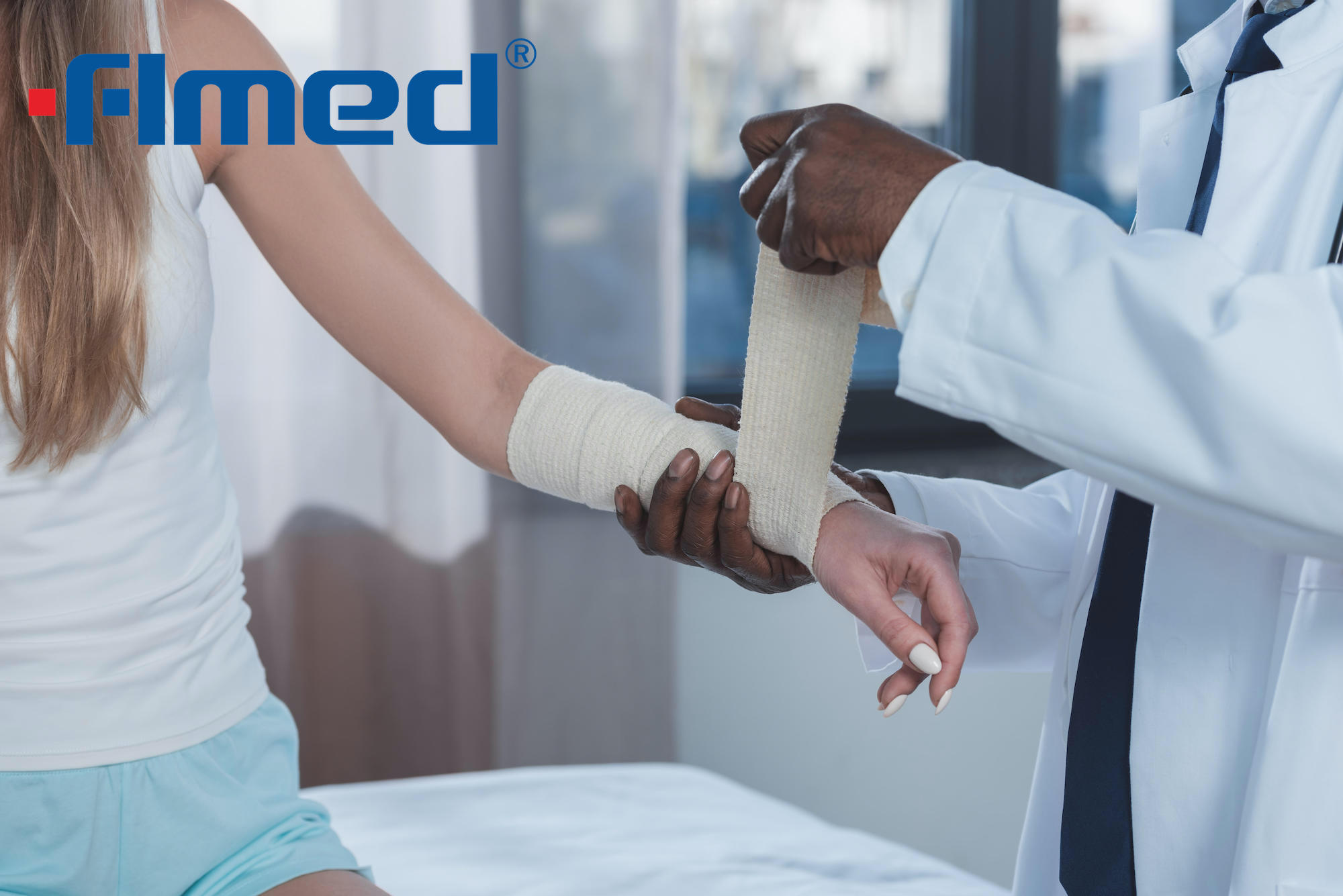 Высококлассовая эластичная креповая повязка 5 см, 7,5 см, 10 см и 15 см ширину с клипами